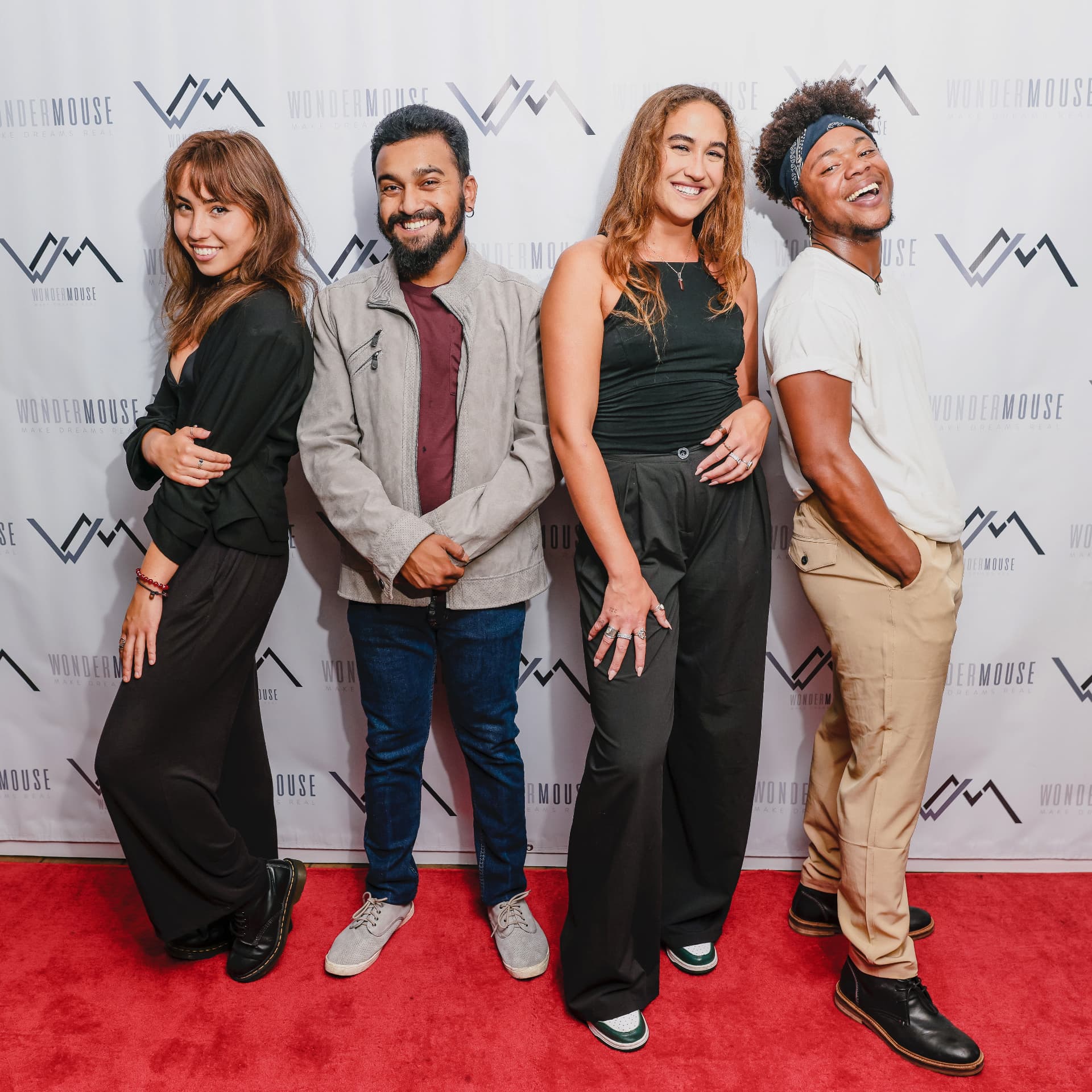 The Kandid Media collective at a premiere